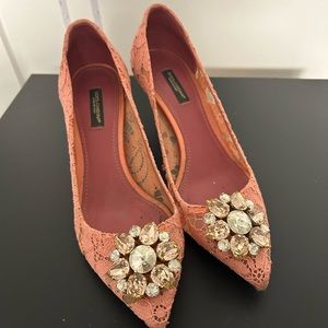Dolce and Gabbana pink shoes